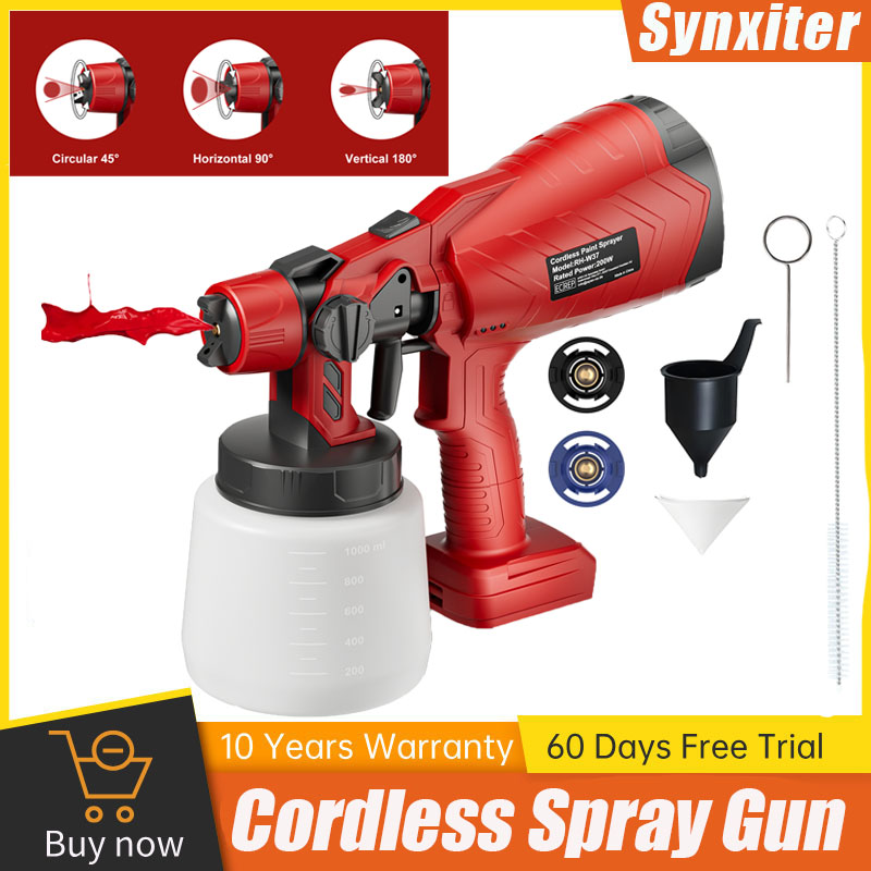 Heat Gun Paint Strip - ไร้สายไฟฟ้าสเปรย์ปืนสําหรับ Milwaukee 18V แบตเตอรี่ HVLP Auto