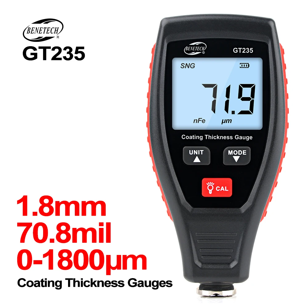 RZ เคลือบผิวสีมือถือเครื่องวัด - Paint Thickness Gauge บทวิจารณ์และราคา