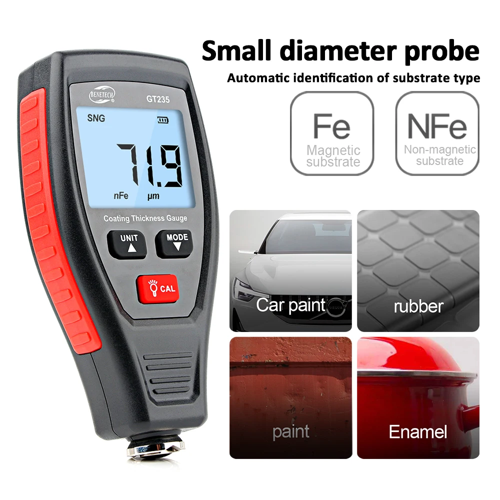 RZ เคลือบผิวสีมือถือเครื่องวัด - Paint Thickness Gauge บทวิจารณ์และราคา
